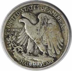 1921-D Walking Liberty Silver Half Dollar Choice F Uncertified