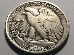 1921-D Walking Liberty Silver Half Dollar Choice Very Fine