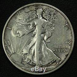 1921 D Walking Liberty Silver Half Dollar Cleaned