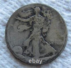 1921-D Walking Liberty Silver Half Dollar Early Rare Key Date Weak Date 21 Shows