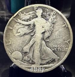 1921-D Walking Liberty Silver Half Dollar Key Date Only 208K Minted RARE