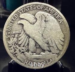 1921-D Walking Liberty Silver Half Dollar Key Date Only 208K Minted RARE