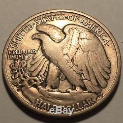 1921-D Walking Liberty Silver Half Dollar Nice Very Fine #2