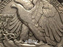 1921-D Walking Liberty Silver Half Dollar PCGS VF 20