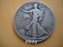 1921 Fine Better Date Walking Liberty Silver Half Dollar-l688