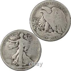 1921 Liberty Walking Half Dollar AG About Good 90% Silver 50c US Coin