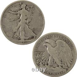1921 Liberty Walking Half Dollar VG Very Good 90% Silver 50c SKUI8037