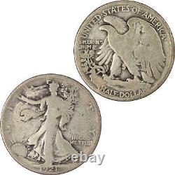 1921 Liberty Walking Half Dollar VG Very Good Silver 50c SKUIPC6643
