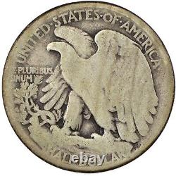 1921-P 50c Walking Liberty Silver Half Dollar Philadelphia Good G+