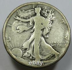 1921-P Silver Rim Dings Walking Liberty Half Dollar 50c US Coin Item #30131