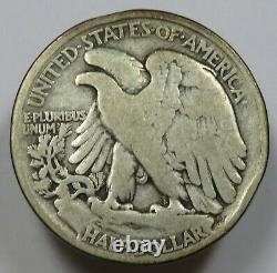 1921-P Silver Rim Dings Walking Liberty Half Dollar 50c US Coin Item #30131