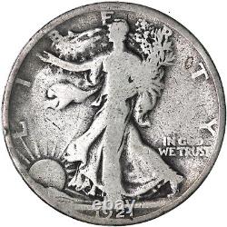 1921 (P) Walking Liberty Half Dollar 90% Silver Good GD+ See Pics F084