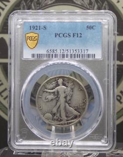1921 P Walking Liberty SILVER Half Dollar 50c PCGS F12 #317 Fine ECC&C, Inc