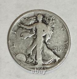 1921 P Walking Liberty Silver Half Dollar