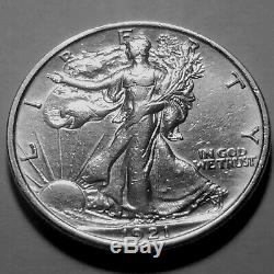 1921-P Walking Liberty Silver Half Dollar Choice AU 2nd Lowest Mintage