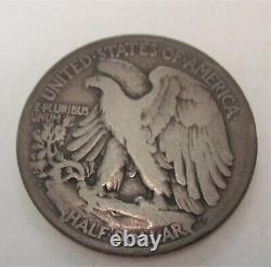 1921 S Liberty Walking Half Dollar 90% Silver 50c US Coin