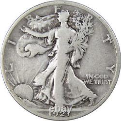 1921 S Liberty Walking Half Dollar F Fine 90% Silver 50c US Coin Collectible