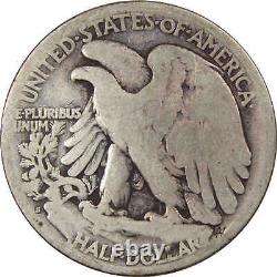 1921 S Liberty Walking Half Dollar G Good 90% Silver 50c US Coin Collectible