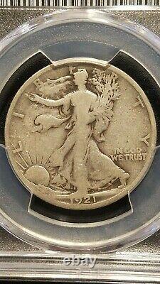 1921-S Liberty Walking Half Dollar PCGS VG08 Semi Key Date Mintage 548,000