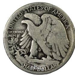 1921-S San Francisco Walking Liberty Silver Half Dollar 50C Very Good VG+
