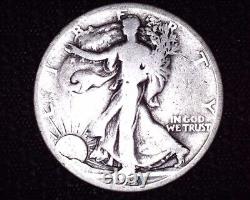 1921 S Silver Walking Liberty Half Dollar Key Date Only 548,000 Minted #WL410