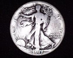 1921 S Silver Walking Liberty Half Dollar Key Date Only 548,000 Minted #WL410