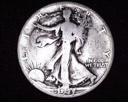 1921 S Silver Walking Liberty Half Dollar Key Date Only 548,000 Minted #WL410