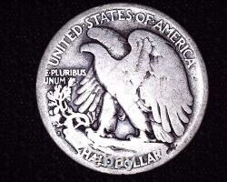 1921 S Silver Walking Liberty Half Dollar Key Date Only 548,000 Minted #WL410