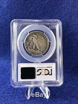 1921-S WALKING LIBERTY HALF DOLLAR 50c SEMI-KEY COIN PCGS F12 FINE