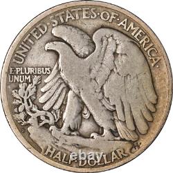 1921-S Walking Liberty Half Choice VG/F Superb Eye Appeal Strong Strike