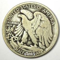 1921-S Walking Liberty Half Dollar 50C Fine / VF Details Rare Date