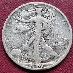 1921 S Walking Liberty Half Dollar 50c Circulated Details #61037
