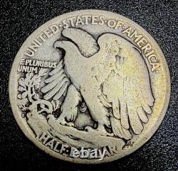 1921-S Walking Liberty Half Dollar 90% Key Date, 548k Only Minted G/VG Condition