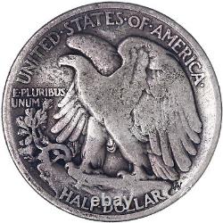 1921 S Walking Liberty Half Dollar 90% Silver Fine FN See Pics J377