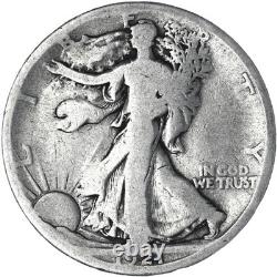 1921 S Walking Liberty Half Dollar 90% Silver Good GD See Pics R477