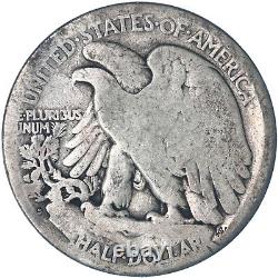 1921 S Walking Liberty Half Dollar 90% Silver Good GD See Pics S781