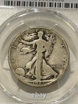 1921 S Walking Liberty Half Dollar PCGS G6 Only 548k Minted