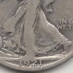 1921 S Walking Liberty Half Dollar, VG-VG+, scratched