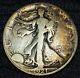 1921-s Walking Liberty Silver Half Dollar 50 Cents Vg-f Scarce Date 548,000