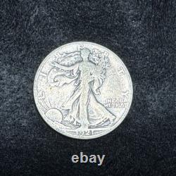 1921 S Walking Liberty Silver Half Dollar 50c Early Rare Key Date VG