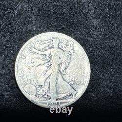 1921 S Walking Liberty Silver Half Dollar 50c Early Rare Key Date VG
