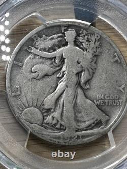 1921 S Walking Liberty Silver Half Dollar Coin PCGS Certified G-6