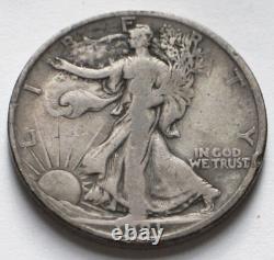 1921-S Walking Liberty Silver Half Dollar Fine, Key Date 50C