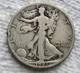 1921-s Walking Liberty Silver Half Dollar Rare Key Date Fine Cleaned Rim Nick