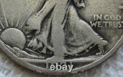 1921-S Walking Liberty Silver Half Dollar Rare Key Date San Francisco Fine