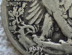 1921-S Walking Liberty Silver Half Dollar Rare Key Date San Francisco Fine