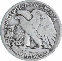 1921-S Walking Liberty Silver Half Dollar VG Uncertified #809