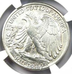 1921 Walking Liberty Half Dollar 50C Coin (1921-P) NGC AU Details Rare Date
