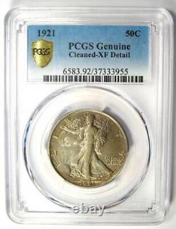 1921 Walking Liberty Half Dollar 50C Coin (1921-P) PCGS XF Detail Rare Date
