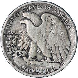 1921 Walking Liberty Half Dollar 90% Silver Fine FN See Pics R490